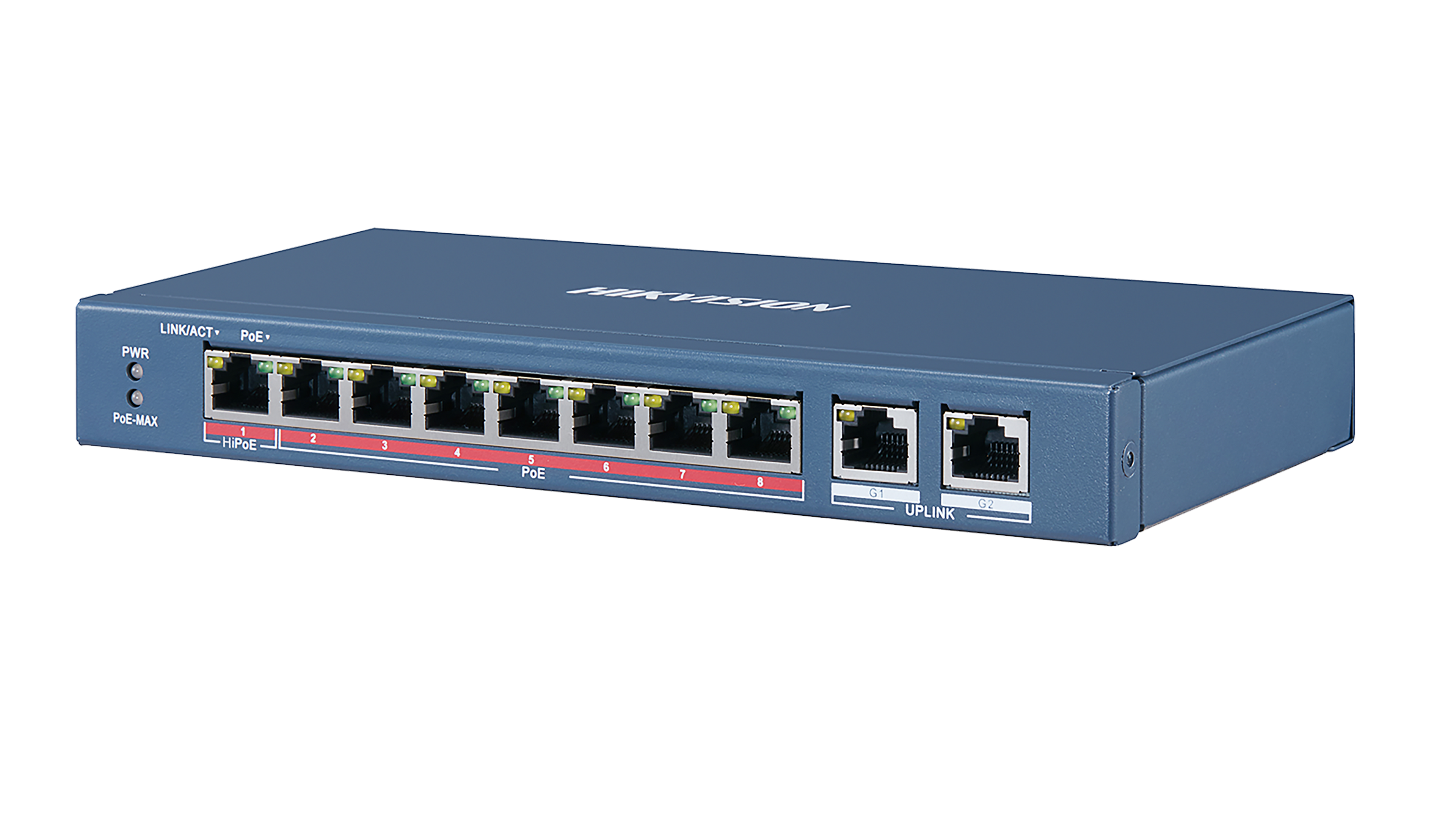 8 Port Fast Ethernet Unmanaged POE Switch DS-3E0310HP-E