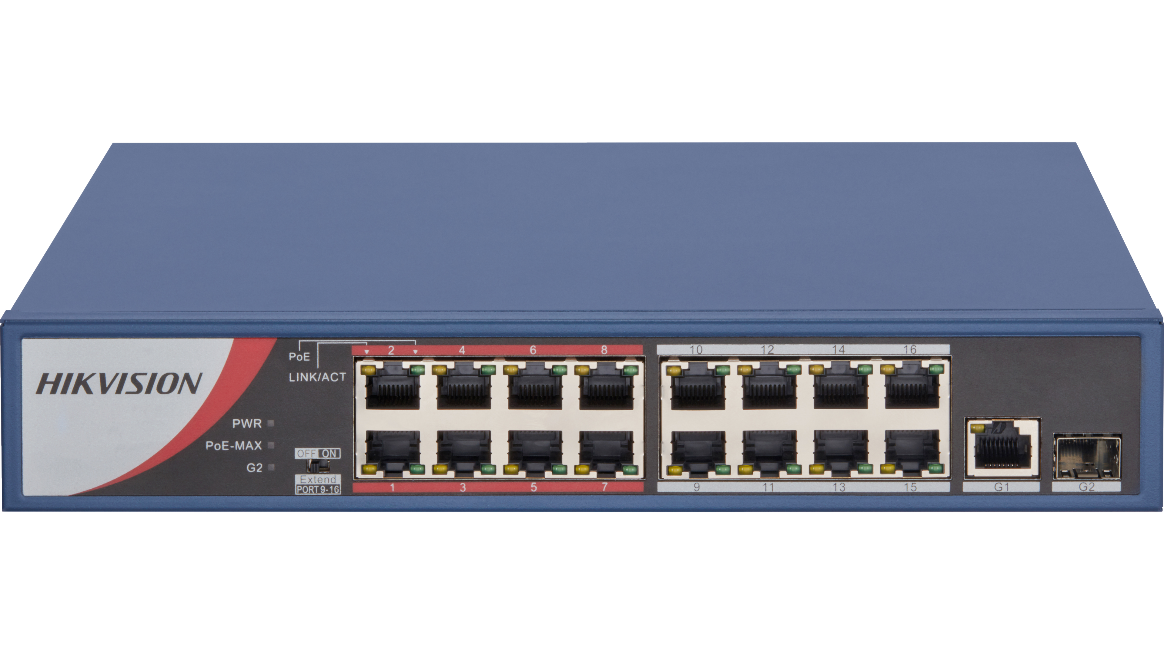 16 Port Fast Ethernet Unmanaged POE Switch DS-3E0318P-E/M(B)